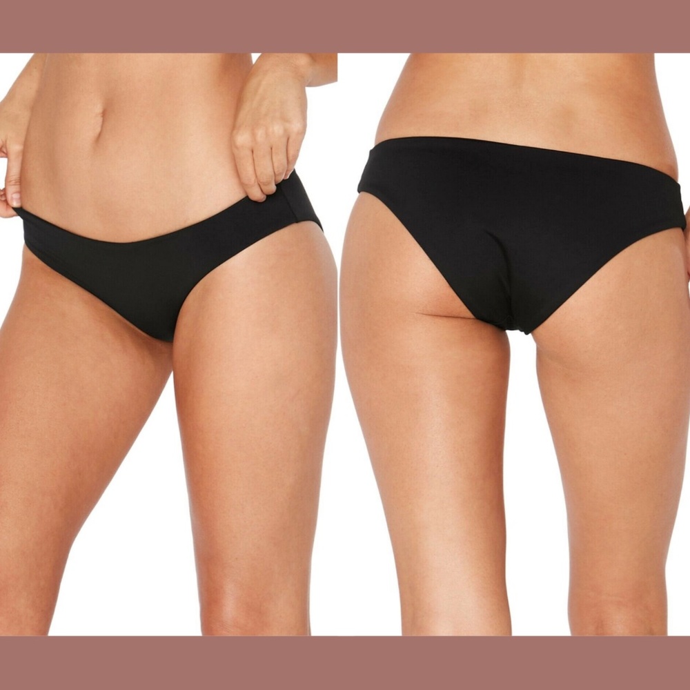 NWT $70 L Space Sandy Classic Low-Rise Bikini Bottoms in‎ Black [SZ XL ]